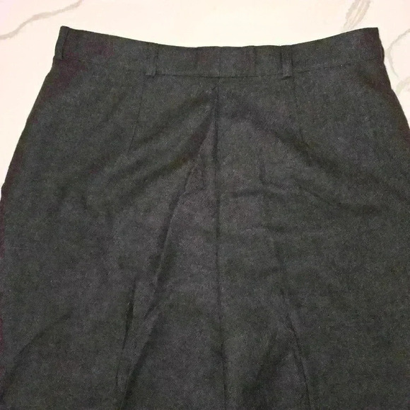 Giorgio Sant'Angelo Womens 100% Merino Wool Trouser Pants Dark Gray Size 10 - Picture 8 of 10